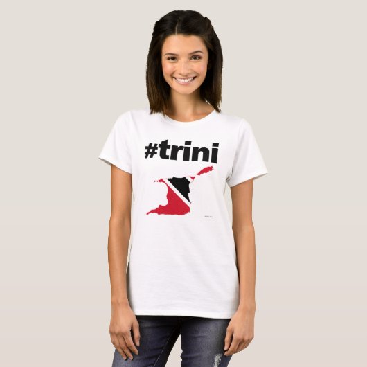 #trini hash-kaart t-shirt (Voorkant volledig)