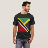 Trini Jamaican Flag | Trinidad Jamaica Flag Mannen T-shirt (Voorkant volledig)