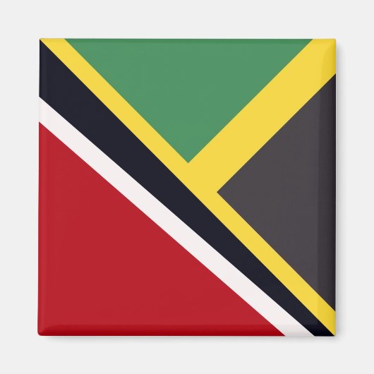 Trini Jamaican Flag | Vlag Trinidad Jamaica Magneet (Voorkant)