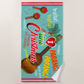 Trini Kerst is de Best / Marac en Cuatro Strandlaken (Voorkant)