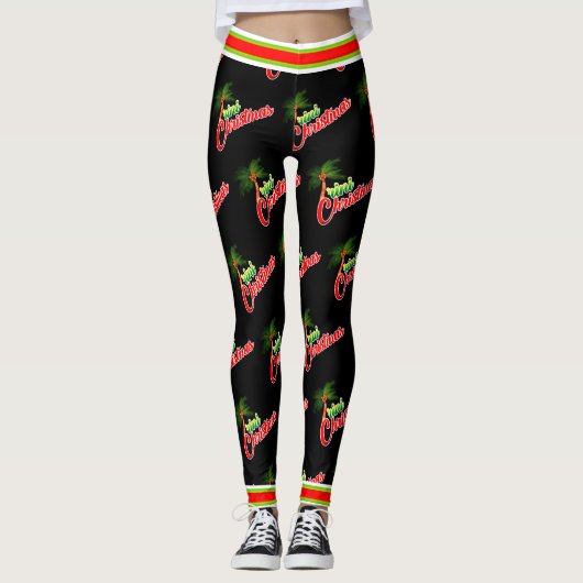 Trini-kerst Leggings (Voorkant)