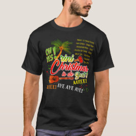 Trini Kerstmis Cuatro en Marac met Naam op de Rug T-shirt