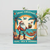 Trini Kerstmis Feestdagenkaart (Staand voorkant)