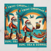 Trini Kerstmis Feestdagenkaart (Voorkant / Achterkant)