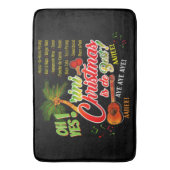 Trini Kerstmis is de beste op BLACK Badmat (Voorkant Verticaal)