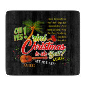 Trini Kerstmis is de beste op BLACK Snijplank (Voorkant)