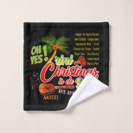 Trini Kerstmis is de Beste op ZWARTE Bad Handdoek
