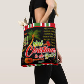 Trini Kerstmis is de Beste op ZWARTE Tote Bag (Dichtbij)