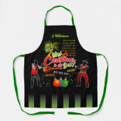 Trini Kerstmis is de beste Parranderos en naam Schort (Voorkant)