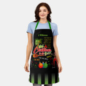 Trini Kerstmis Is Het Beste Parranderos en Naam Schort (Gedragen)