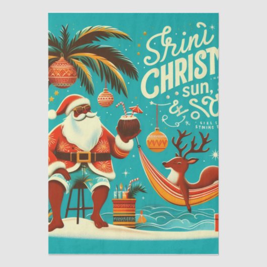 Trini Kerstmis Tissuepapier (Voorkant)