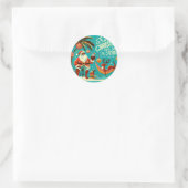 Trini Kerststickers Ronde Sticker (Tas)