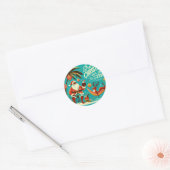 Trini Kerststickers Ronde Sticker (Envelop)
