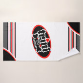 Trini-naar-de-boon op uw kleur badhanddoek (Badhanddoek)