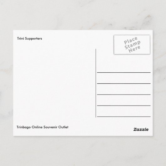 Trini Supporters Briefkaart (Achterkant)