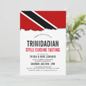 Trini Thmet Cuisine | De vlag van de partij nodigt Kaart (Staand voorkant)