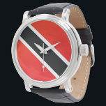 Trini Time Horloge<br><div class="desc">Vlag van de Republiek Trinidad en Tobago.</div>