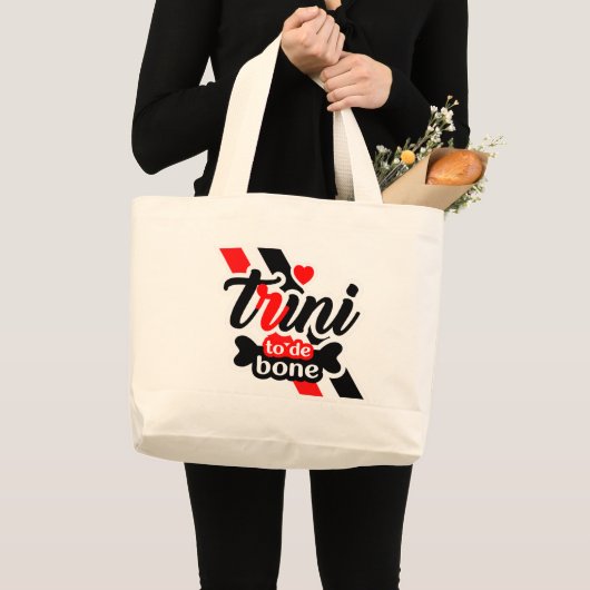 Trini Tot op het Bot Grote Tote Bag (Voorkant (product))