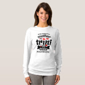 Trini tot op het bot Moeder ZWARTE Tekst T-shirt (Voorkant volledig)