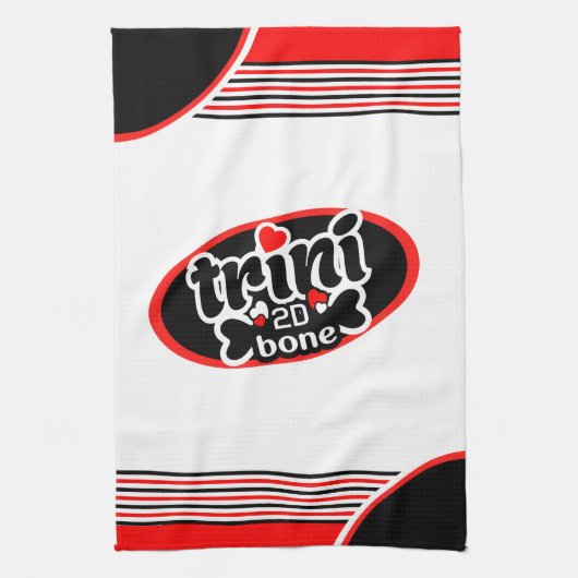 Trini tot op het bot) theedoek (Verticaal)