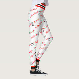 Trini / Trinidad & Tobago Patriotic - wit Leggings