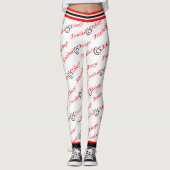 Trini / Trinidad & Tobago Patriottisch - Wit Leggings (Voorkant)