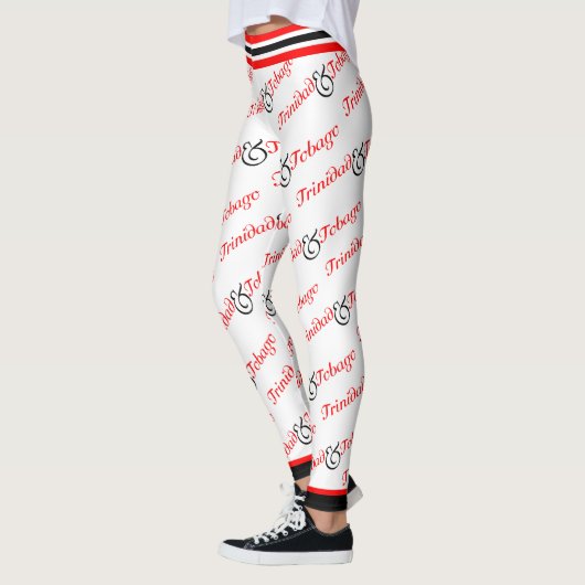 Trini / Trinidad & Tobago Patriottisch - Wit Leggings (Links)