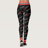 Trini / Trinidad & Tobago Patriottisch - Zwart Leggings (Achterkant)