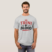 TRINI van BLOED -ZWARTE TEKST T-shirt (Voorkant volledig)
