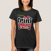 trini voorbij het bot (jouw naam) t-shirt (Voorkant)