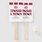 TRINIDAD 60e Jubileum Onafhankelijkheid Handwaaier (Voorkant en achterkant)