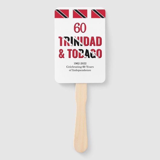 TRINIDAD 60e Jubileum Onafhankelijkheid Handwaaier (Voorkant)