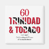 TRINIDAD 60e Jubileum Onafhankelijkheid Magneet (Voorkant)