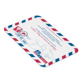 TRINIDAD Air Mail Bruiloft Bewaar de datum 3x4 Magneet (Rechterzijde)