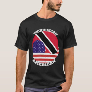  Trinidad Amerikaanse vlag Trinidad en USA T-shirt