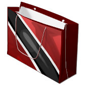 Trinidad and Tobago Flag Gift Bag Groot Cadeauzakje (Voorkant Gekanteld)
