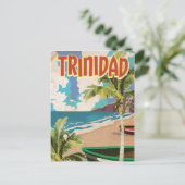 Trinidad cartoons reisposter briefkaart (Staand voorkant)