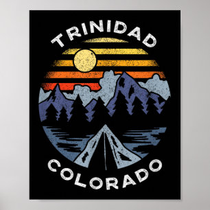 Trinidad Colorado Bergen Vakantie Camping Souve Poster