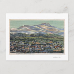 Trinidad, Colorado - Fisher's Peak en City Briefkaart