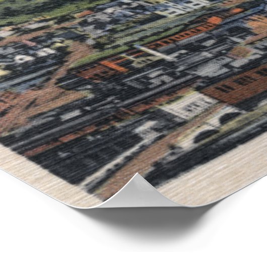 Trinidad, Colorado - Fisher's Peak en City Poster (Hoek)