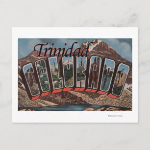 Trinidad, Colorado - grote letterscènes Briefkaart