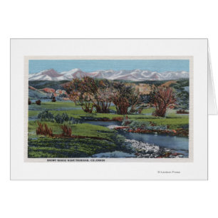 Trinidad, Colorado - Snowy Range & Valley Uitzicht