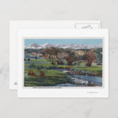 Trinidad, Colorado - Snowy Range & Valley Uitzicht Briefkaart (Voorkant / Achterkant)