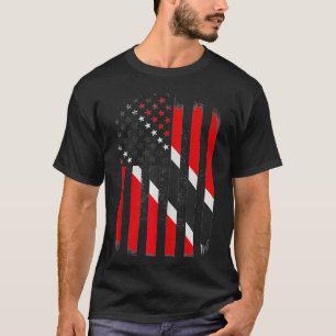 Trinidad en de Amerikaanse vlag Trinidadian of Tob T-shirt