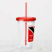 Trinidad en Tobago Acryl Drinkbeker (Rechts)