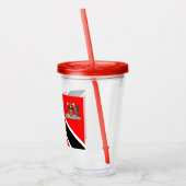 Trinidad en Tobago Acryl Drinkbeker (Links)