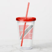 Trinidad en Tobago Acryl Drinkbeker (Achterkant)