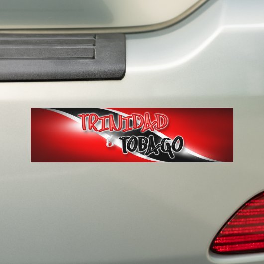 Trinidad en Tobago Bumpersticker (Op auto)