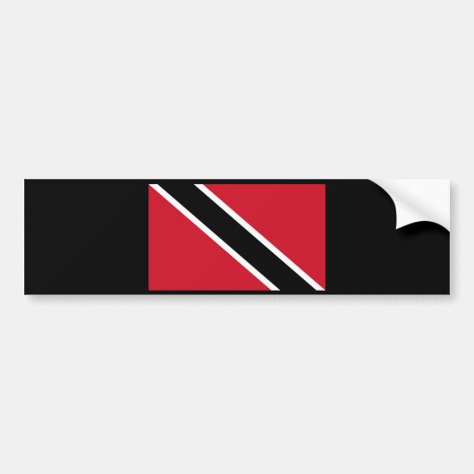 TRINIDAD EN TOBAGO BUMPERSTICKER (Voorkant)