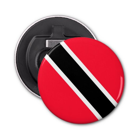 Trinidad en Tobago Button Flesopener (Voorkant)